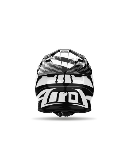 Casque cross Airoh Twist 3 Thunder - Noir Blanc