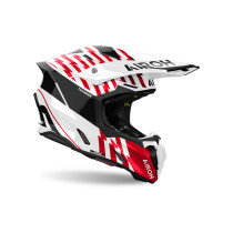 Casque cross Airoh Twist 3 Thunder - Rouge 2