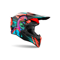Casque cross Airoh Wraaap Cyber - Orange 2