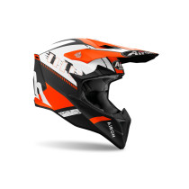 Casque cross Airoh Wraaap Feel - Orange Mat 2