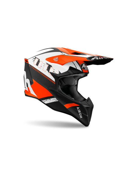 Casque cross Airoh Wraaap Feel - Orange Mat