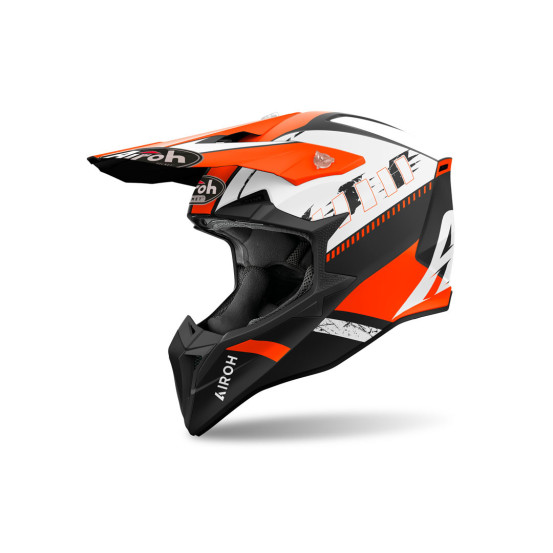 Casque cross Airoh Wraaap Feel - Orange Mat