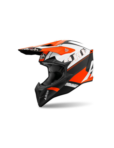 Casque cross Airoh Wraaap Feel - Orange Mat