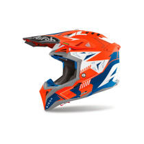 Casque cross Airoh Aviator 3 Spin - Orange Fluo Mat