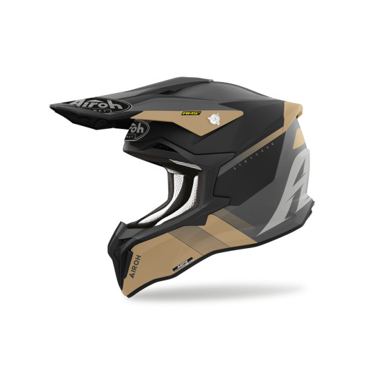 Casque cross Airoh Strycker Blazer - Or