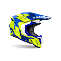Casque cross Airoh Twist 3 Dizzy - Bleu Jaune 2