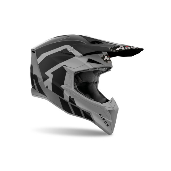 Casque cross Airoh Wraaap Reloaded - Gris anthracite Mat
