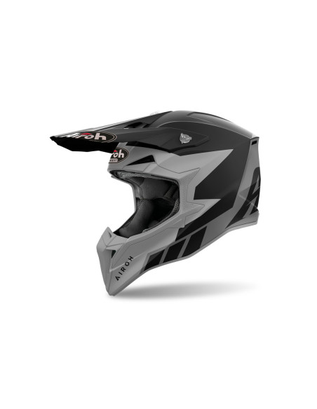 Casque cross Airoh Wraaap Reloaded - Gris anthracite Mat