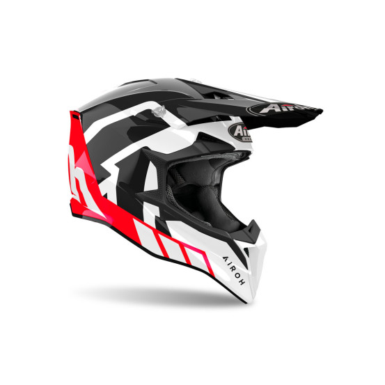 Casque cross Airoh Wraaap Reloaded - Rouge
