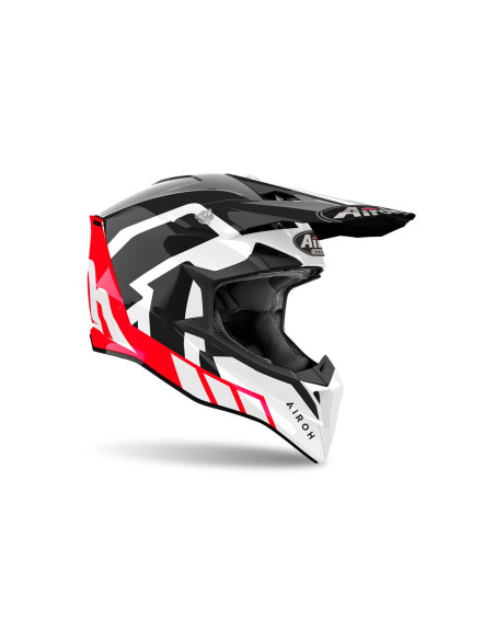 Casque cross Airoh Wraaap Reloaded - Rouge