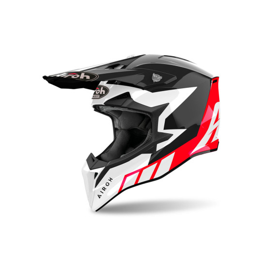 Casque cross Airoh Wraaap Reloaded - Rouge