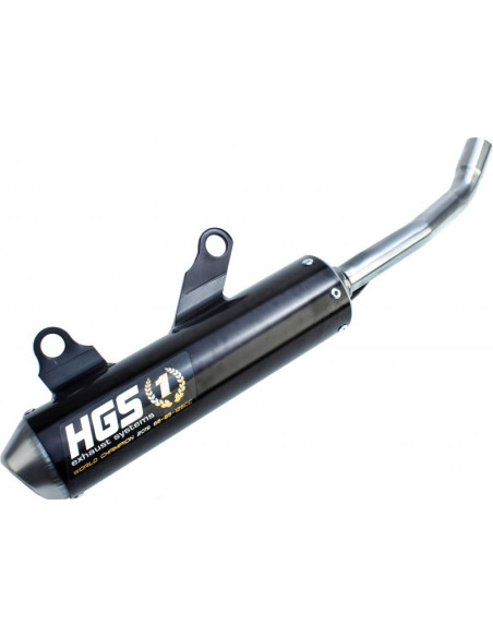 Silencieux alu noir HGS KTM 125 SX 2012-2015 Husqvarna 125 TC 2012-2015