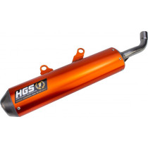 Silencieux alu orange enduro HGS KTM 250/300 EXC 2020-2021 Husqvarna 250/300 TE 2020-2021 GAS GAS 250 EC 2021
