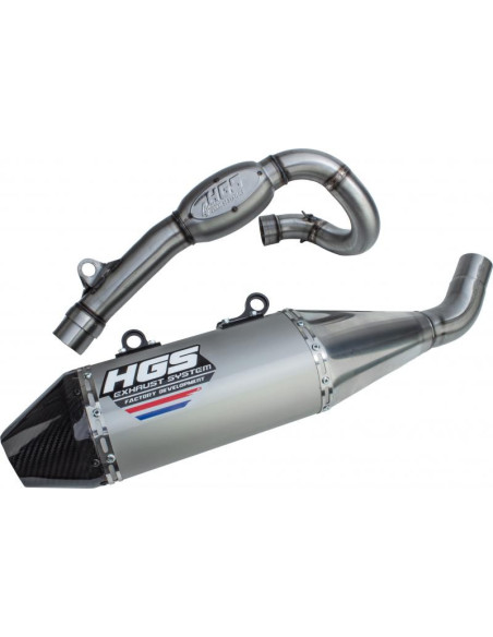 Ligne complète alu embout carbone HGS Yamaha YZ-F 450 2020-2021