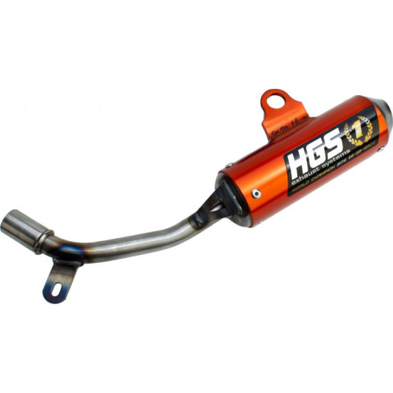 Silencieux alu orange HGS KTM 50 SX 2016-2021 Husqvarna 50 TC 2016-2021