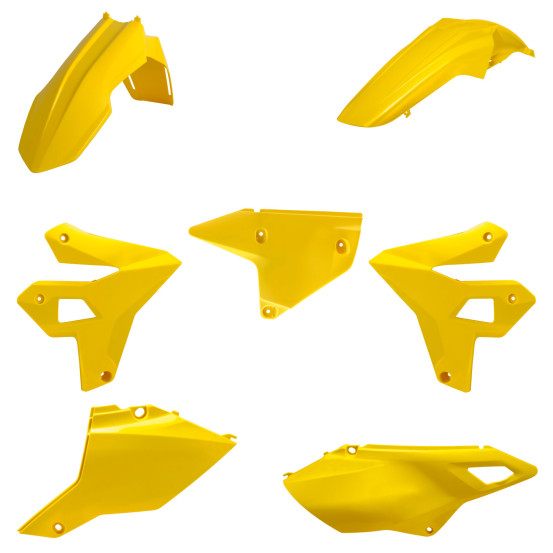 Kit plastiques Restylé POLISPORT - Jaune - Suzuki 400 DR-Z