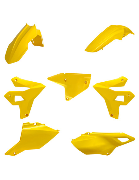 Kit plastiques Restylé POLISPORT - Jaune - Suzuki 400 DR-Z