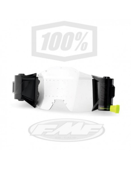 Système roll off complet pour masque cross FMF Powerbomb et Powercore Adulte