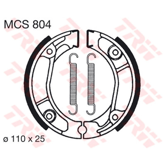 Machoires de frein TRW MCS804