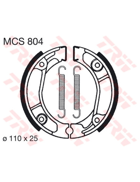 Machoires de frein TRW MCS804