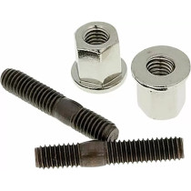 Jeu goujons et écrous M6x32mm NARAKU Aprilia/Arctic Cat/Benelli/Beta/Derbi/HM/Honda/Husqvarna/Hyosung/Kawasaki/Malaguti/MBK/P..