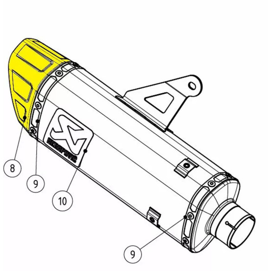 Embout de silencieux AKRAPOVIC