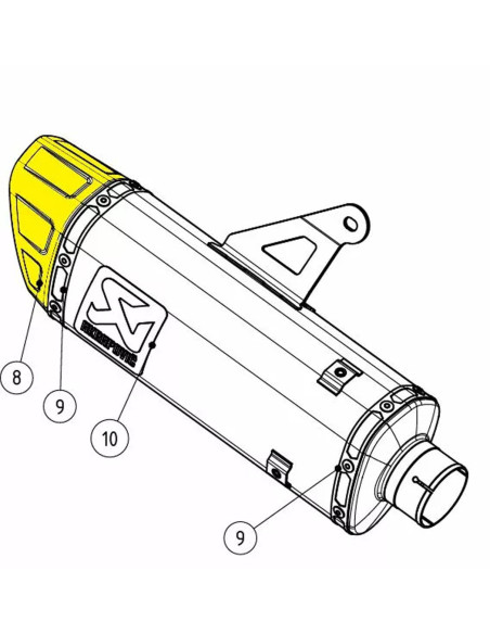 Embout de silencieux AKRAPOVIC