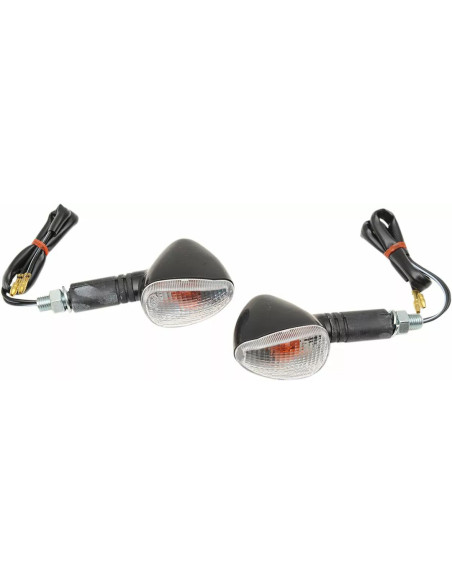 Clignotants Universels Noirs K&S (la paire)