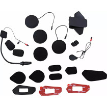 Kit accessoires fixation + micros + écouteurs pour intercom Sena 50R