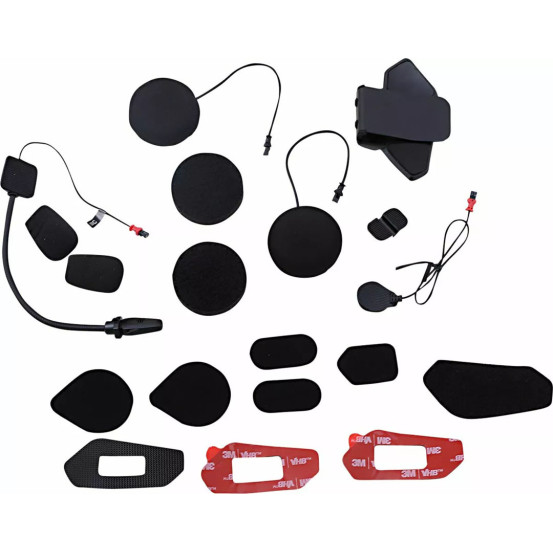 Kit accessoires fixation + micros + écouteurs pour intercom Sena 50R