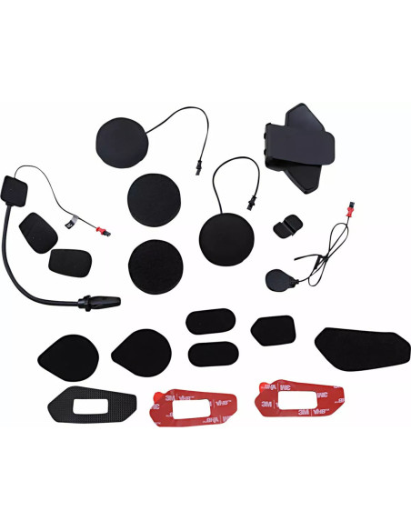 Kit accessoires fixation + micros + écouteurs pour intercom Sena 50R