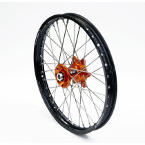 Roue avant complète ART (21x1,60) KTM/Husqvarna Jante Noire / Moyeu Orange