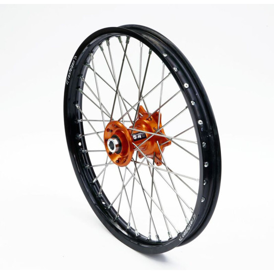 Roue avant complète ART (21x1,60) KTM/Husqvarna Jante Noire / Moyeu Orange