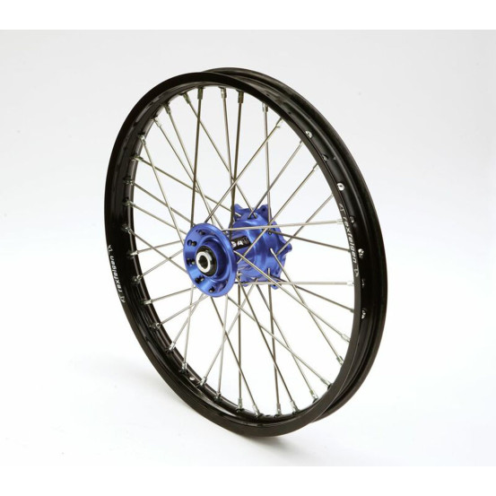 Roue avant complète ART (21x1,60) KTM/Husqvarna Jante Noire / Moyeu Bleu