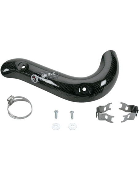 Protection carbone Moose Racing pour collecteur Pro Circuit Honda KTM Yamaha