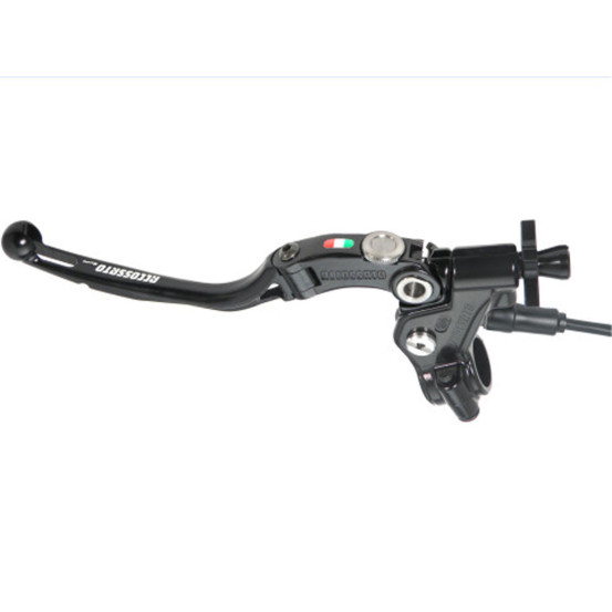 Levier d'embrayage repliable RST + cocotte Racing ACCOSSATO - Noir - Emplacement pour capteur - Empattement 24mm