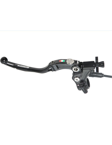 Levier d'embrayage repliable RST + cocotte Racing ACCOSSATO - Noir - Emplacement pour capteur - Empattement 24mm
