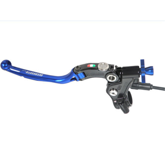 Levier d'embrayage repliable + cocotte Racing ACCOSSATO - Noir - Emplacement pour capteur - Empattement 32mm
