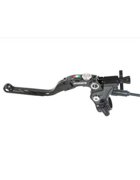 Levier d'embrayage repliable Revolution + cocotte ACCOSSATO - Noir - Capteur inclus - Empattement 29mm