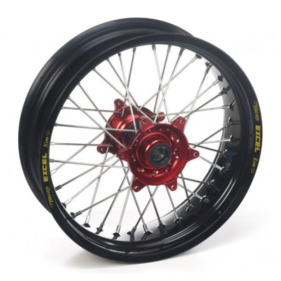 Roue arrière complète supermotard GAS GAS - Cercle Excel - Moyeu Haan Wheels 17 x 4.50
