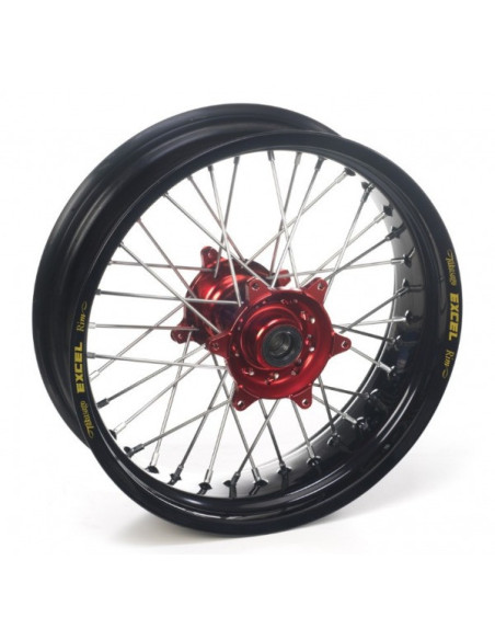 Roue arrière complète supermotard GAS GAS - Cercle Excel - Moyeu Haan Wheels 17 x 4.50