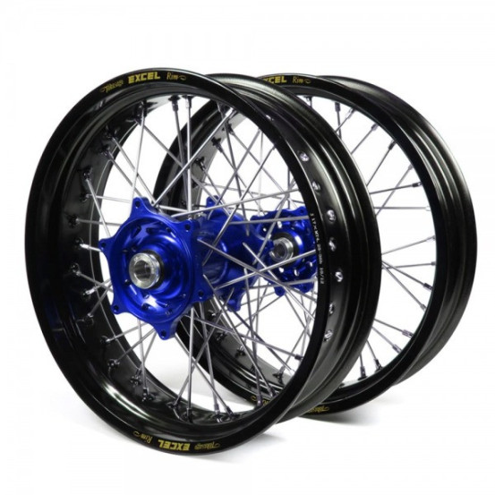 Jante arrière complète supermotard HUSQVARNA TE - FE - Cercle Excel - Moyeu Haan Wheels