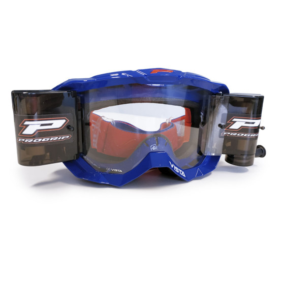 Masque cross PROGRIP 3303 Vista Roll Off - Bleu Ecran clair