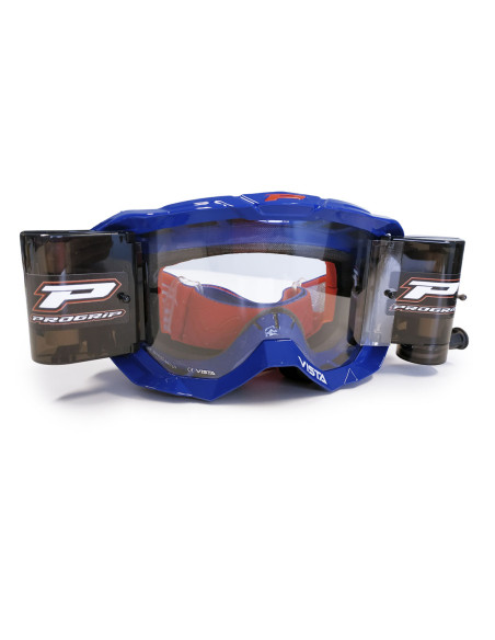 Masque cross PROGRIP 3303 Vista Roll Off - Bleu Ecran clair