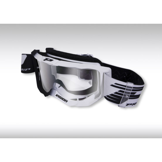 Masque cross Progrip VISION Base 3300TR - Noir Blanc