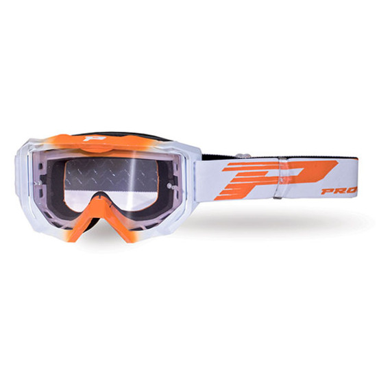 Masque cross Progrip VENOM Light Sensitive 3200 - Blanc Orange