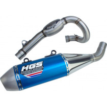 Ligne complète alu bleu HGS Kawasaki KX-F 250 2020