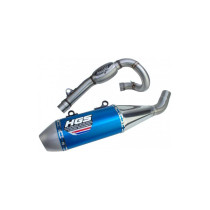 Ligne complète inox alu Bleu HGS YAMAHA 250 YZ F 2019 - 2023