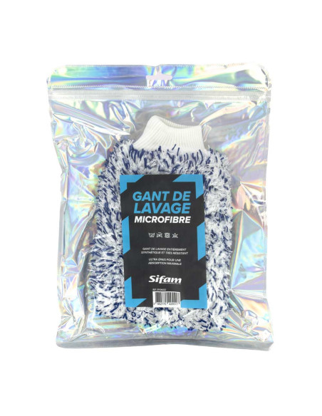 Gant de lavage microfibre 220 x 180 x 25 mm