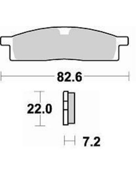 Plaquettes de frein BRAKING 705CM44